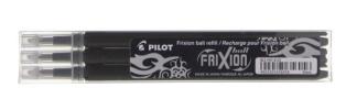 PILOT Rollerball-Stifte, FriXion Refill-Mine schwarz, 3er Set