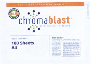 Sawgrass Transfer-Papier, Chromablast, fr Ricoh Gel- und Epson Drucker, A4